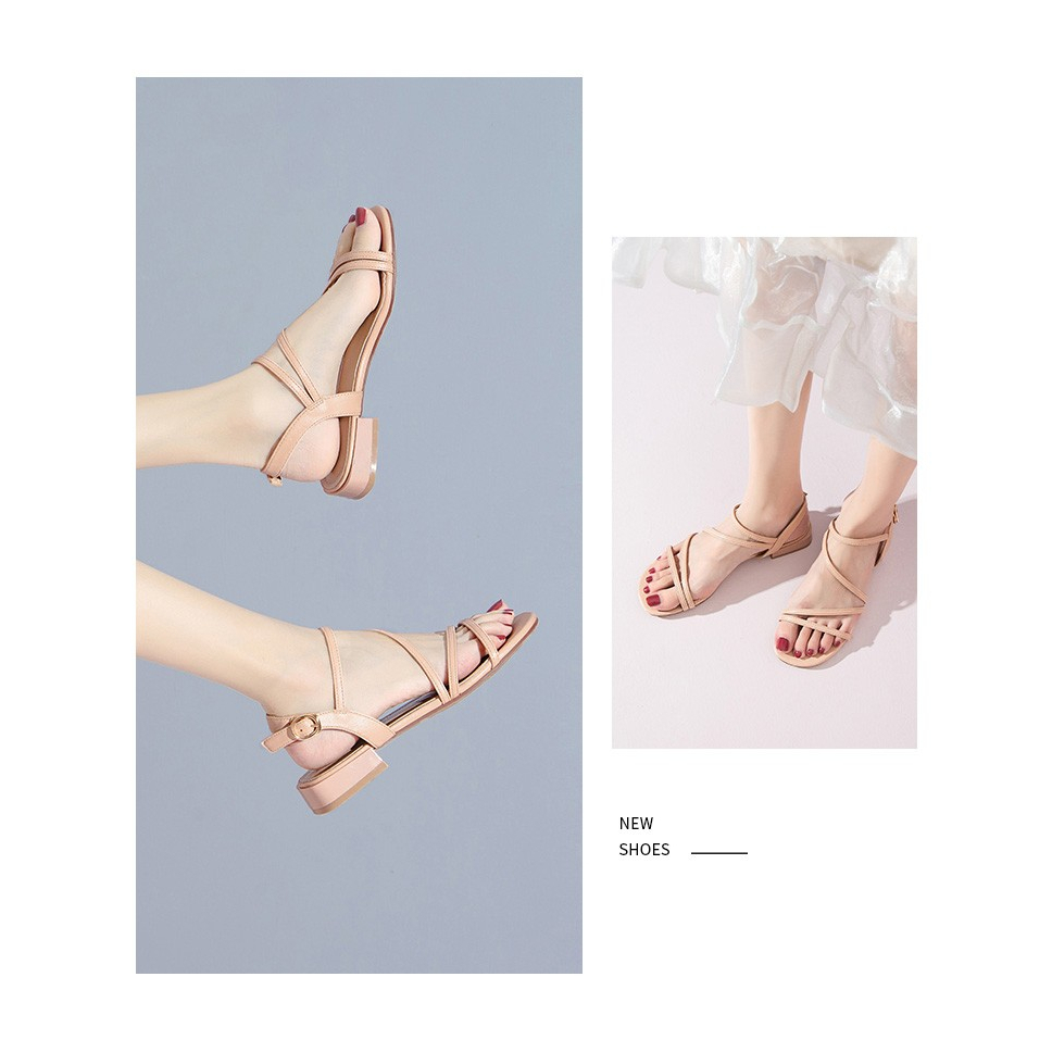 Sandal đế bằng Dusto DW21X1608A