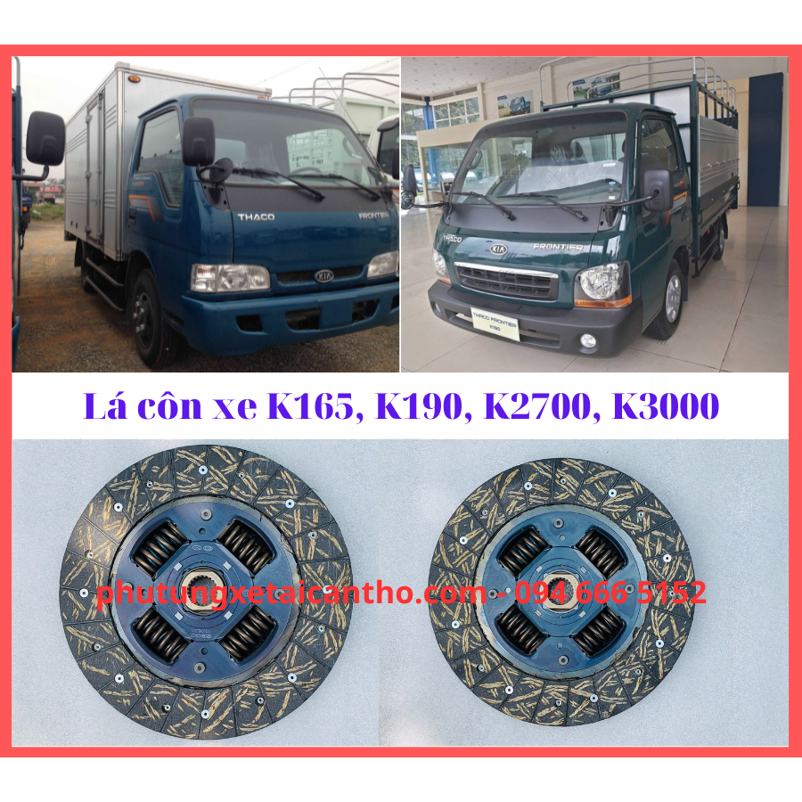 Bố ly hợp, lá côn xe Kia K165, K190, K2700, K3000-Động cơ J2, JT Hàng Mobis chính hãng 0K72A 16460 -Bản 242mm 22 răng