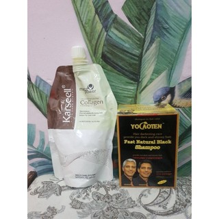 Combo dầu gội tóc đen & ủ tóc collagen