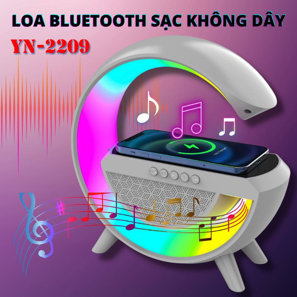 LOA BLUETOOTH BT2209 KIÊM SẠC KO DÂY CHO ĐT, ĐÈN LED THEO NHẠC CỰC HAY