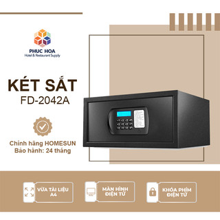 Két sắt điện tử mini dùng trong khách sạn, gia đình, Model:  FD-2042A, HÀNG NHẬP KHẨU