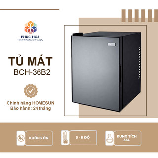 Tủ mát minibar bảo quản mỹ phẩm cánh gương, Mã BCH-36B2, Không tiếng ồn