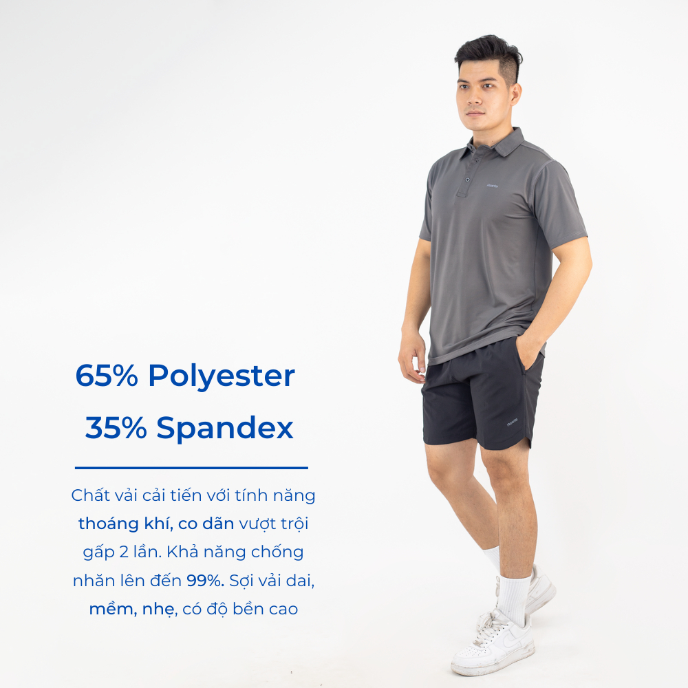 Áo Polo thể thao nam co dãn thoáng khí thoát ẩm nhiều màu Reeta - A2135