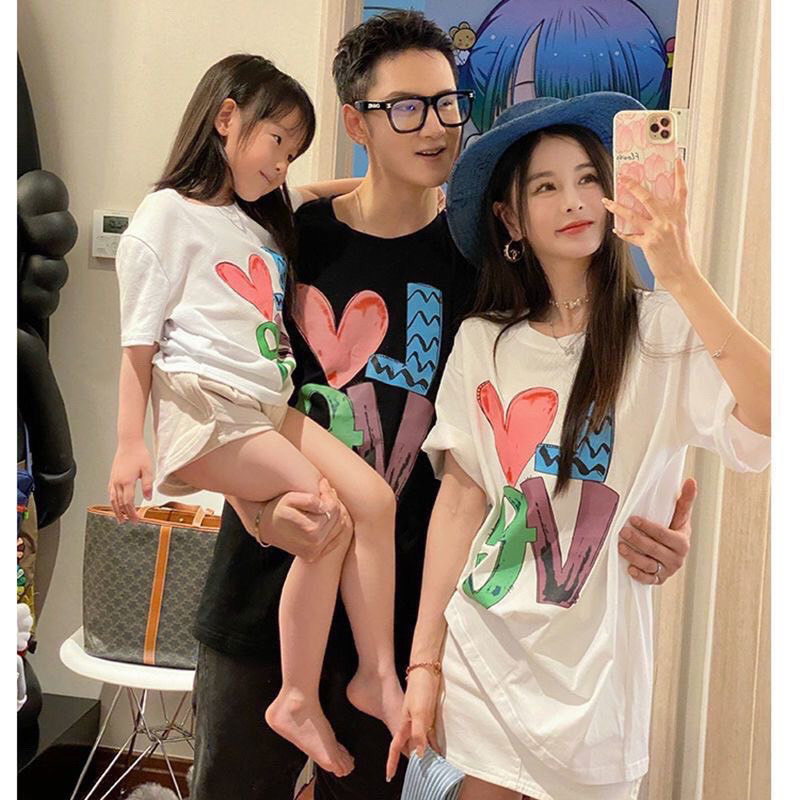Áo gia đình chữ Love