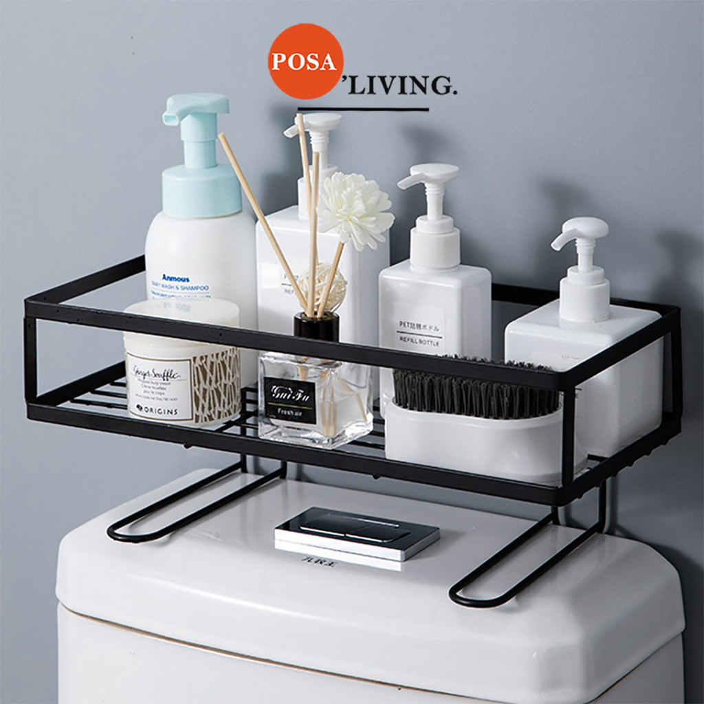 Kệ gác bồn nhà tắm bằng sắt nhỏ gọn POSA