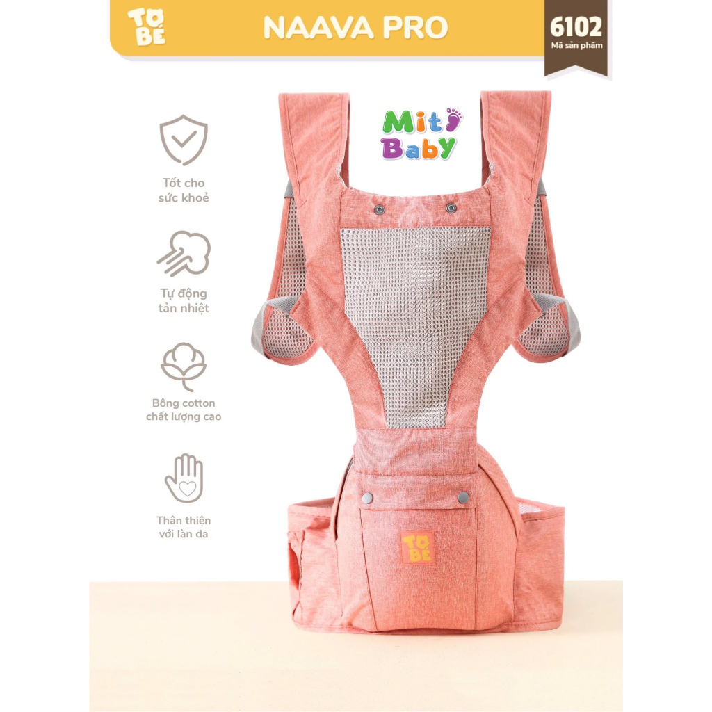 Địu Trợ Lực NAAVA PRO An Toàn Tiện Lợi Nhỏ Gọn Hãng TOBÉ Cao Cấp