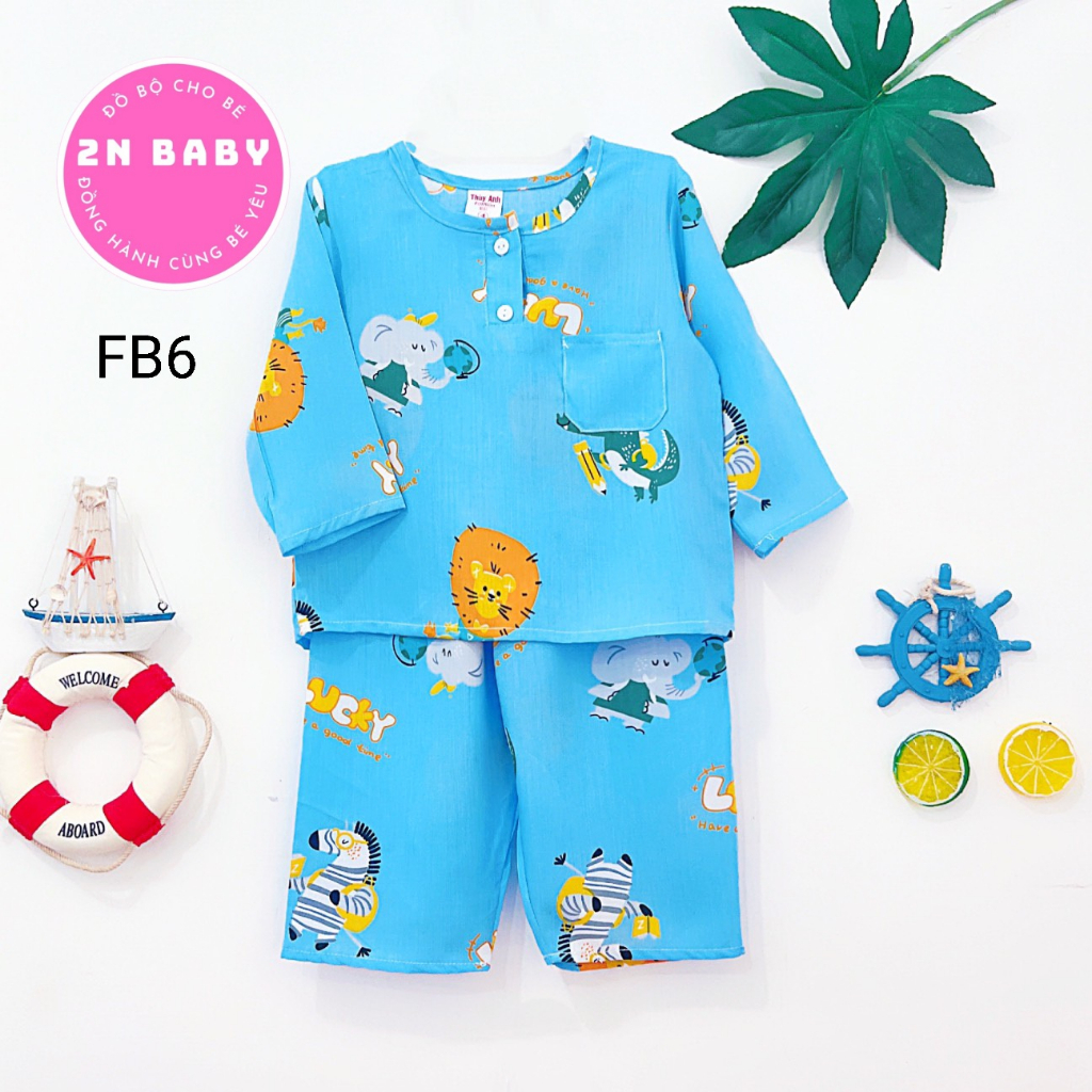 Tole Dài Tay Bé Trai Màu Bông Dễ Thương 10 - 23kg  link2/2