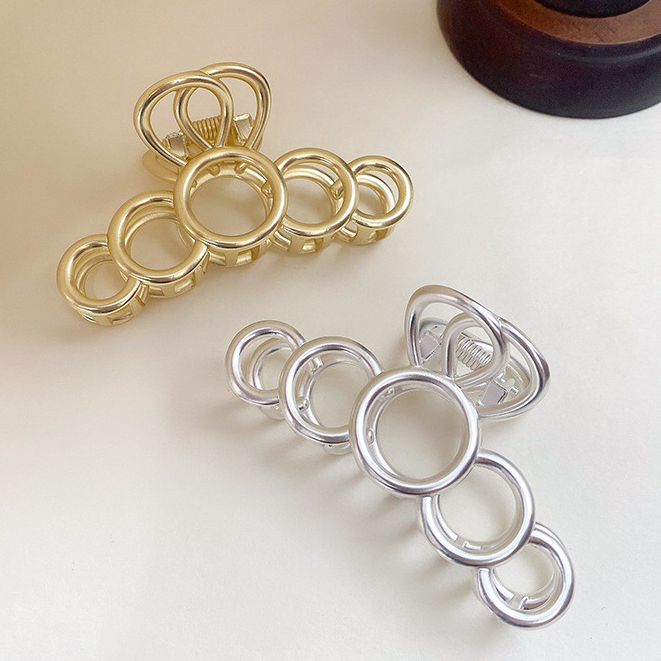 Kẹp càng cua (gấp tóc) chữ T kim loại cao cấp 2 màu Nữ