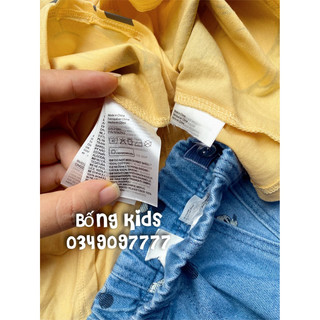 Bộ Hè Bé Trai Mickey Vàng/Denim HaM(cắt tag toàn bộ)