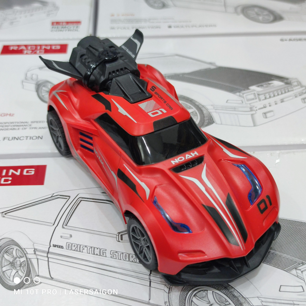 Xe đua điều khiển từ xa sáng tạo 1:20 có đèn Led và phun sương tạo khói, xe ô tô điều khiển cho bé