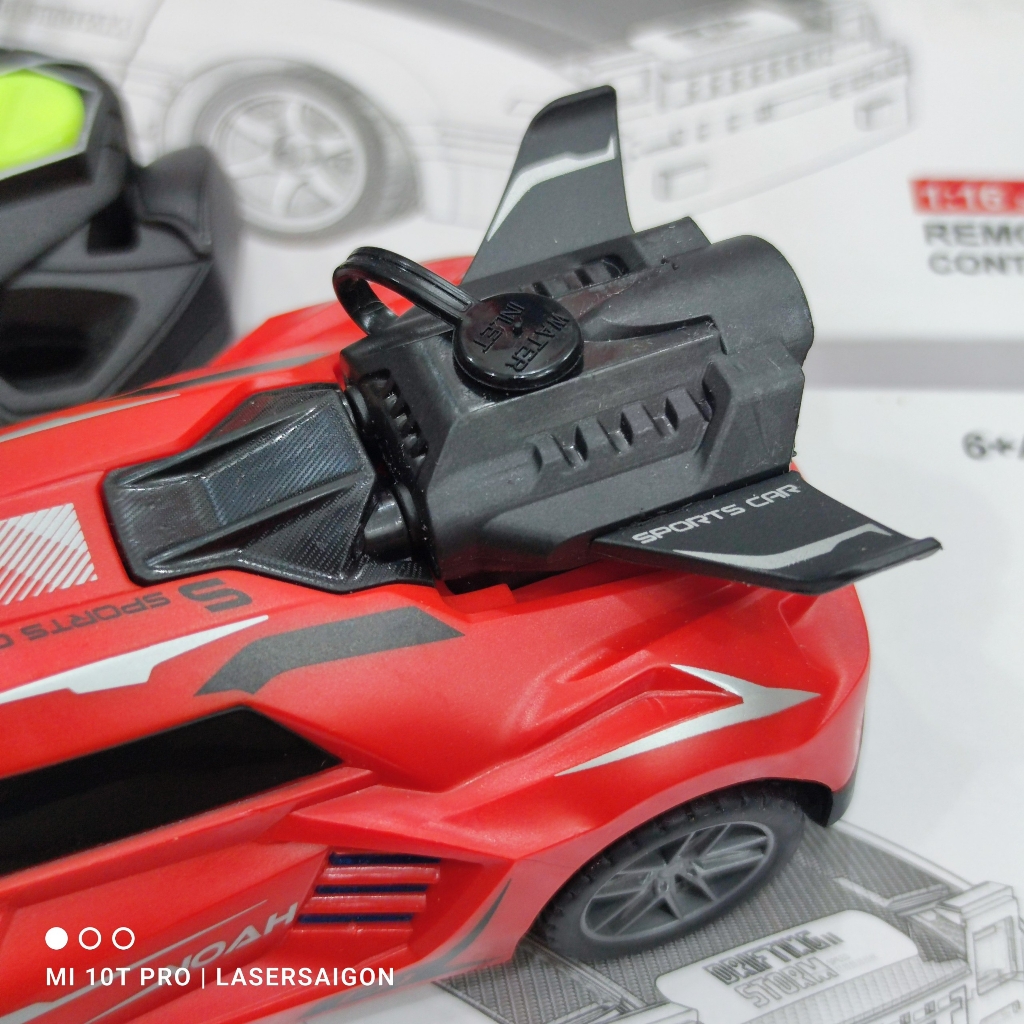 Xe đua điều khiển từ xa sáng tạo 1:20 có đèn Led và phun sương tạo khói, xe ô tô điều khiển cho bé