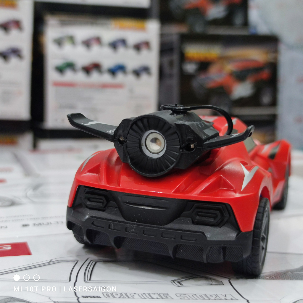 Xe đua điều khiển từ xa sáng tạo 1:20 có đèn Led và phun sương tạo khói, xe ô tô điều khiển cho bé