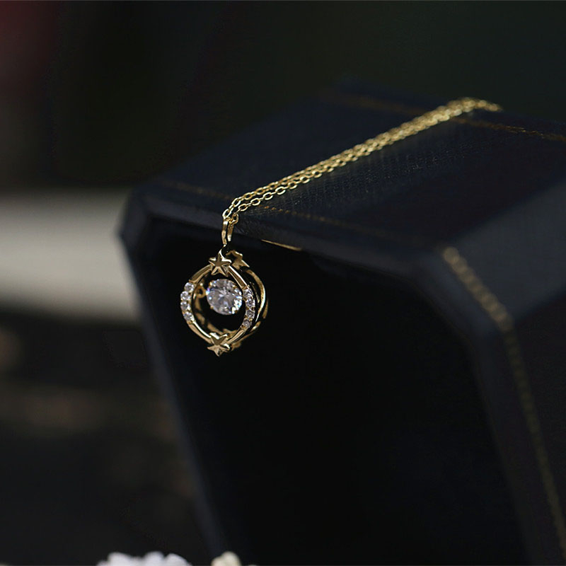 Dây chuyền bạc s925 mặt quả trám mạ vàng 14k cao cấp xinh xắn dễ thương - DB2825 - Bảo Ngọc Jewelry