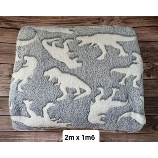 (Hỏa tốc ) Chăn mền Cambodia / Campuchia  2m x 1m6 mền khủng long viền phát sáng trong tối