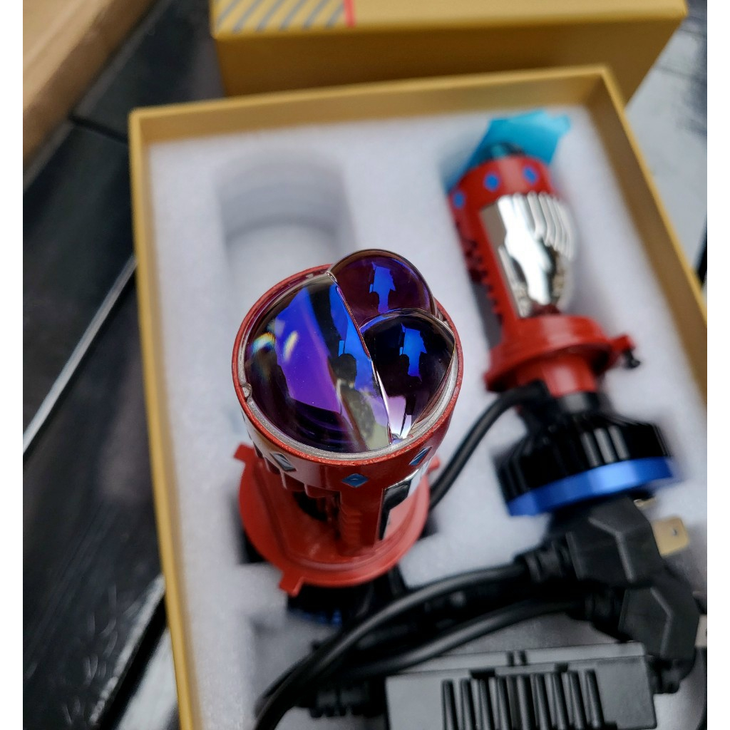 ĐÈN PHA LED BI CẦU T8 BMA 70W MINI GOM ÁNH SÁNG CHỐNG CHÓI BH 1 NĂM