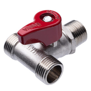 [ SANWA THÁI LAN ] Van chia nước 3 ngã Sanwa 1/2" BV15 MMM Thái Lan tay đỏ , có xuất hóa đơn VAT