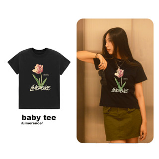  Áo thun Baby tee LIMERENCE hoa tulip vải cotton cao cấp co giãn dày dặn Local Brand 