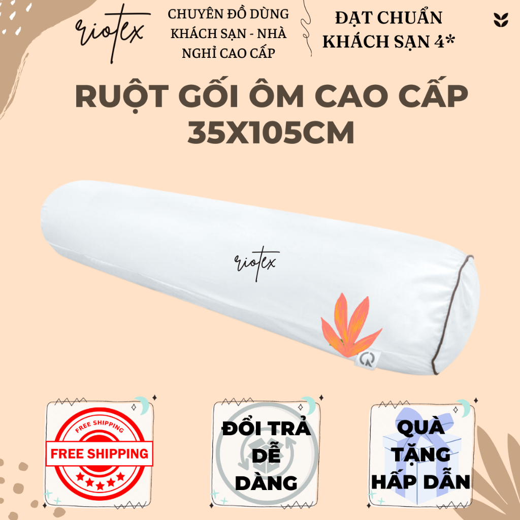 Ruột gối ôm mềm mịn, êm ái Riotex - KT: 35x100cm