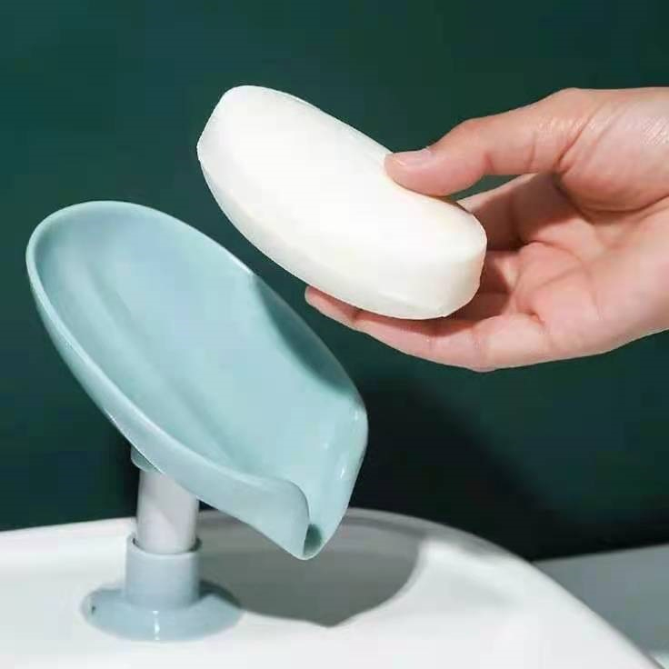 Khay để xà phòng hình chiếc lá tiện dụng cho nhà tắm nhà bếp
