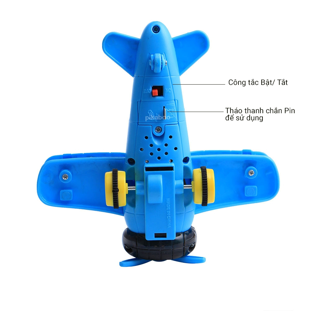 (XẢ KHO SALE 65%) Đồ chơi máy bay chạy đà Pikaboo mẫu mã đa dạng thiết kế đẹp mắt chất liệu an toàn
