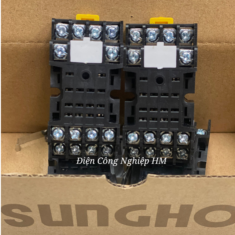 Relay Rơ Le trung gian SUNGHO MY-4SN 14 chân dẹt nhỏ, có đèn - CHÍNH HÃNG