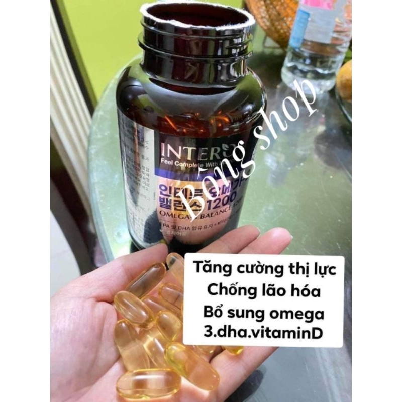 VIÊN UỐNG BỔ SUNG OMEGA3 INTERO NỘI ĐỊA HÀN