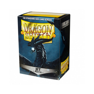 Bọc bài Chính Hãng Dragon Shield Jet - Matte Sleeves - Standard Size 100 cái