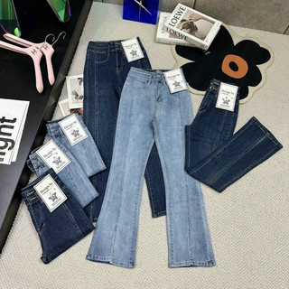 [hình thật] QUẦN JEANS ỐNG LOE ỐNG XẺ 1 bên- chất jeans đẹp xuất sắc
