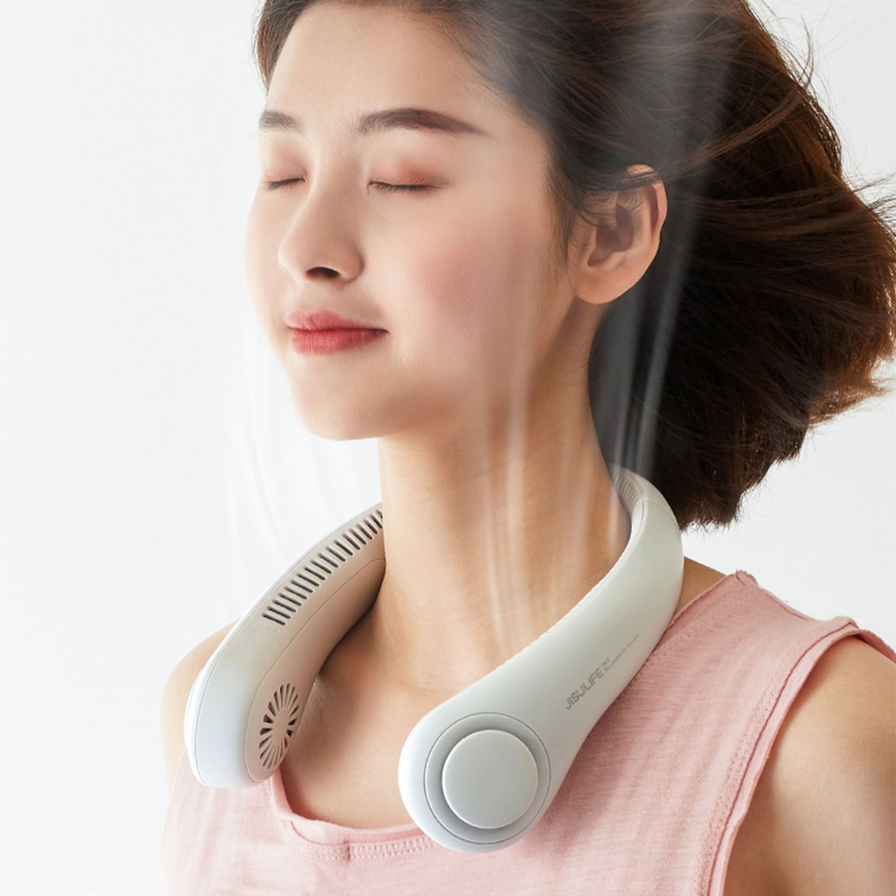 Quạt Đeo Cổ Tích Điện Mini-Quạt Treo Cổ Điều Hòa Không Cánh Tiện Lợi,3 Cấp Độ Gió,Kiểu Dáng Thể Thao Pin 4000mAh