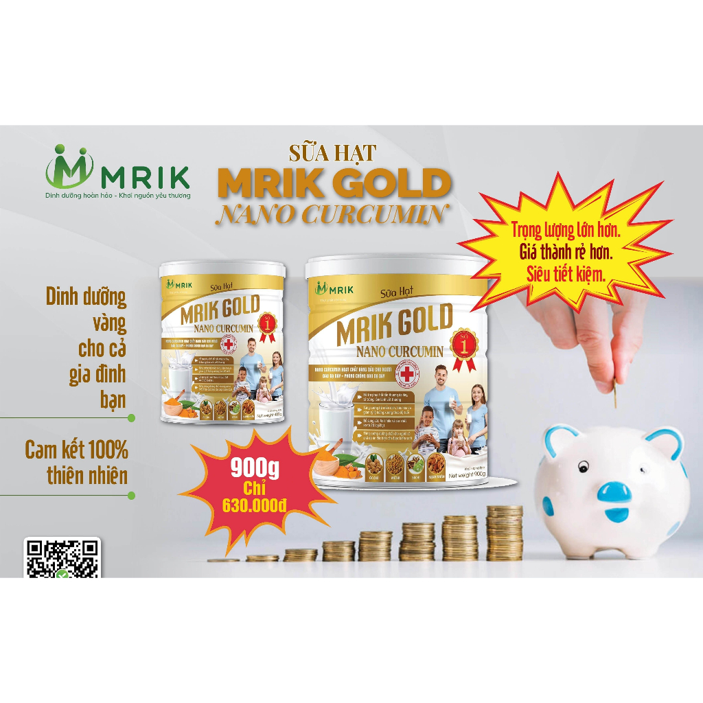 Sữa hạt MRIK GOLD TL 900 gram