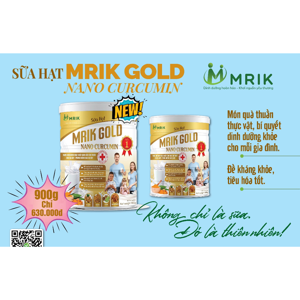 Sữa hạt MRIK GOLD TL 900 gram