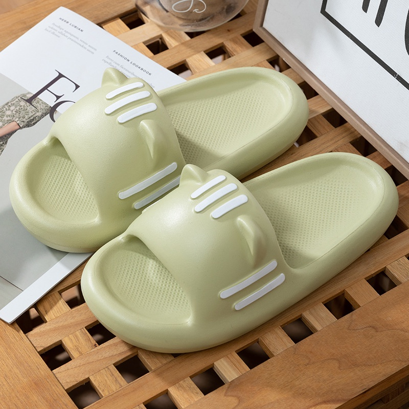 Dép Nhựa EVA Đế Dày Đính Tai Mèo Dễ Thương