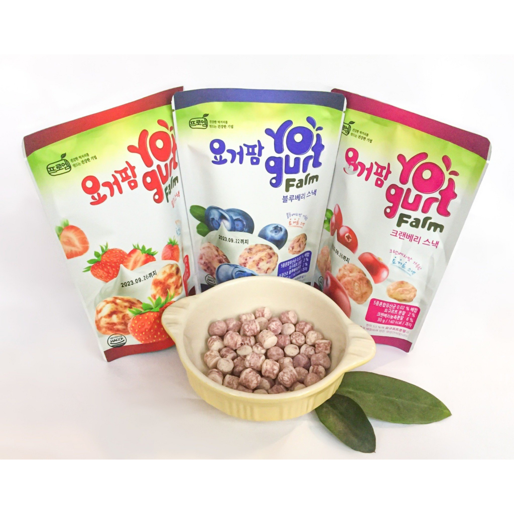 Bánh Snack Yogurt Farm Hàn Quốc vị sữa chua hoa quả (date 12/2023)