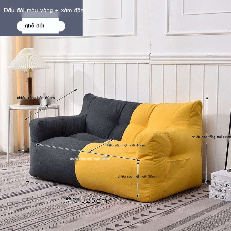 Ghế Sofa mềm mại, vải bông kết thúc, đầy các hạt thân thiện với môi trường EPS, thoải mái và nhẹ,