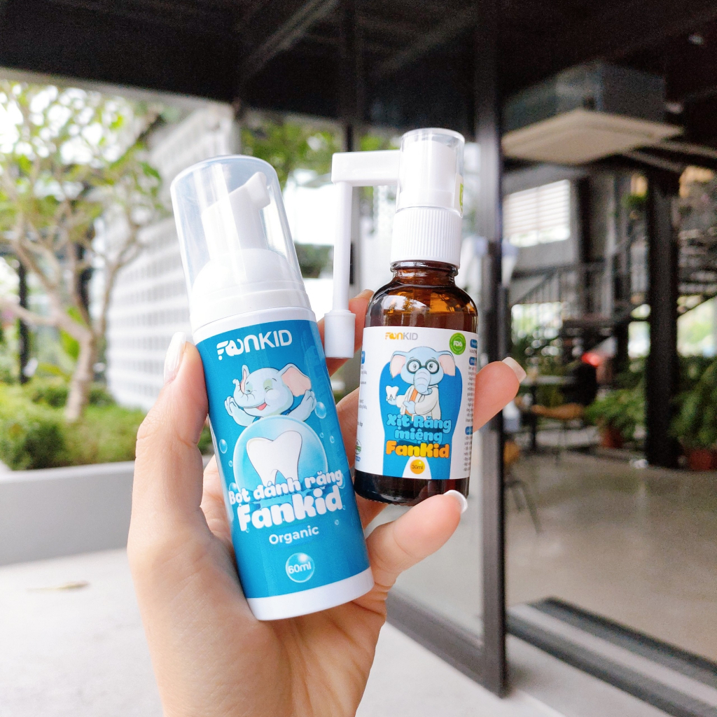 Bọt đánh răng fankid organic- Faneco