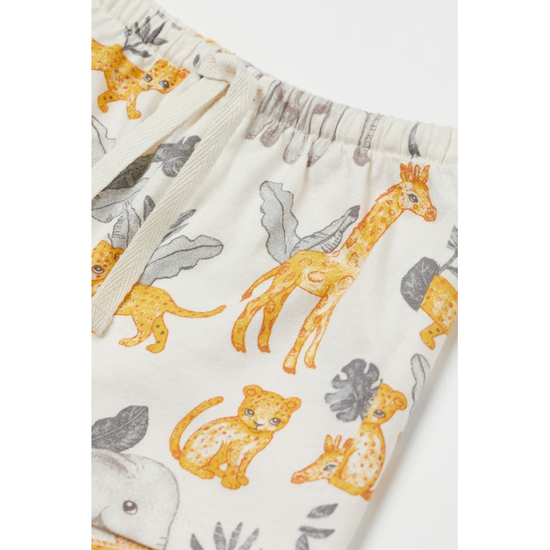 Bộ quần áo sát nách mặc hè cho bé gái HM auth