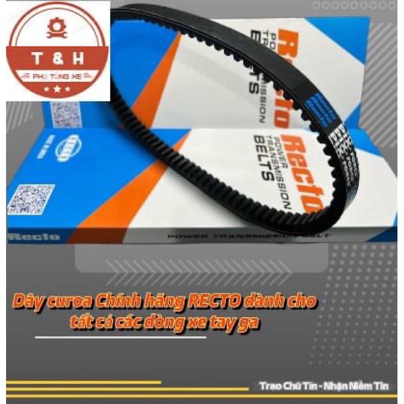 Dây curoa chính hãng RECTO cho nhiều dòng xe tay ga Honda ,YAMAHA, SYM, PIAGGIO hàng nhập khẩu 100% India