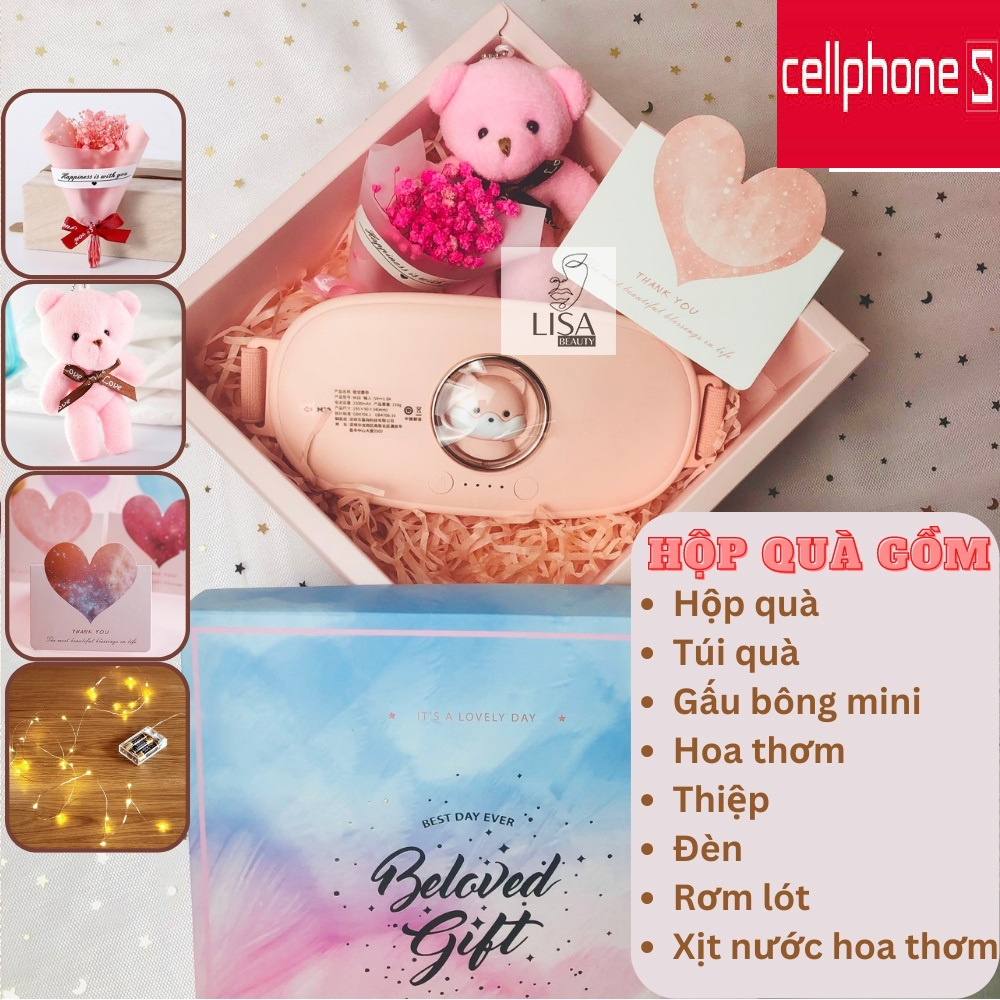 Máy Massage Bụng Kinh Nguyệt CELLPHONES,Giảm Đau, Làm Ấm Bụng, Làm Ấm Tử Cung Cho Phụ Nữ Đến Kì Kinh Lisa Beauty