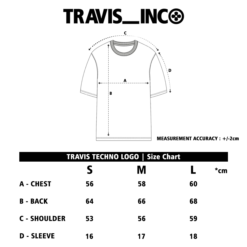 "TRAVIS TECHNO LOGO" BOXY T-SHIRT