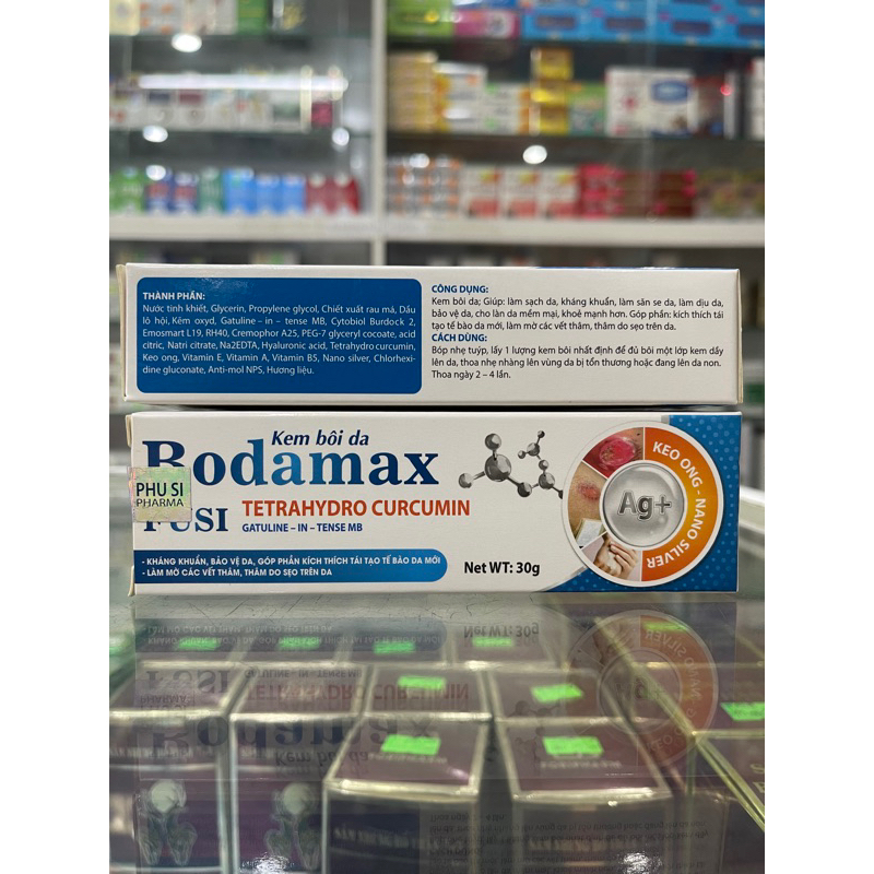 Kem bôi da Bodamax - kháng khuẩn, bảo vệ da, tái tạo tế bào da mới, làm mờ các vết thâm, thâm do sẹo trên da