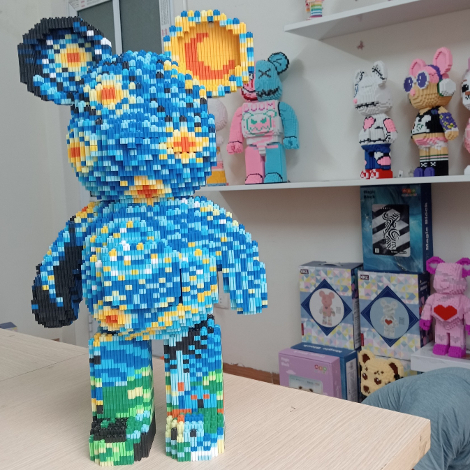 Bearbrick 50 Gấu Ngân Hà Đồ Chơi Lắp Ghép Mô Hình Bearbrick Sưu Tầm Độc Lạ