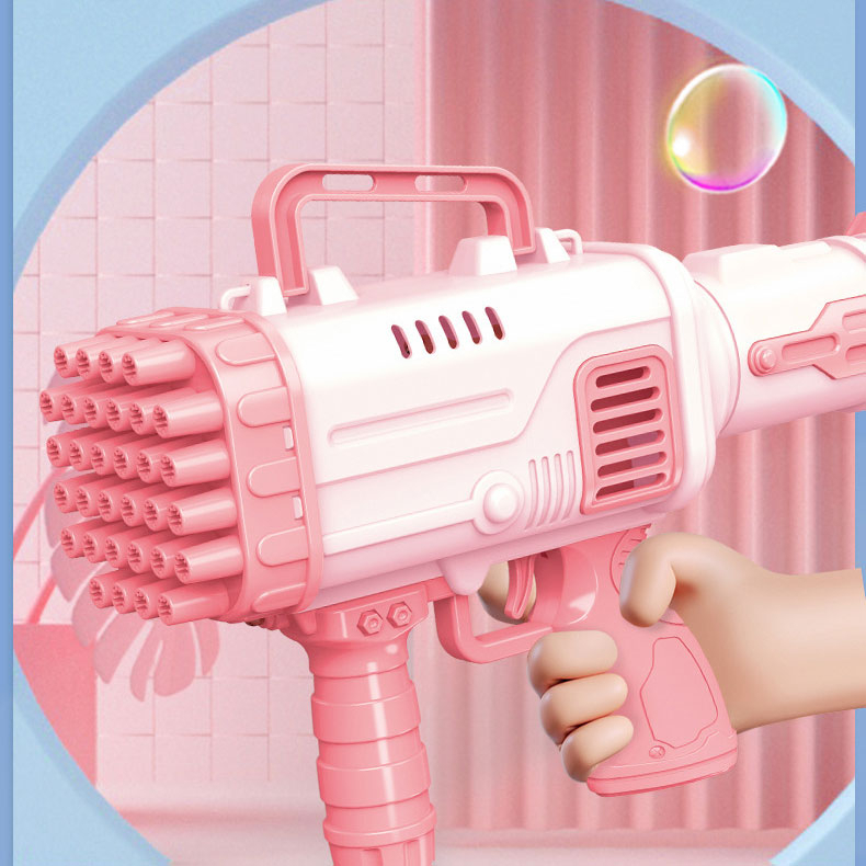 Súng Bắn Bong Bóng Xà Phòng 32 Nòng Siêu Mạnh Máy thổi bong bóng 32 nòng