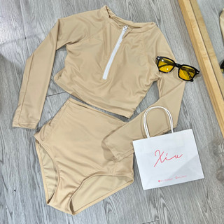 Bikini 2 mảnh dài tay cạp cao