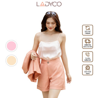 Áo hai dây nữ thời trang vải đũi lụa mát mịn không nhăn sang trọng mang trong áo blazer hoặc vest nữ