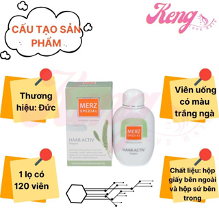 Viên uống mọc tóc Merz Special Haar-Activ 120 viên Đức giảm gãy rụng