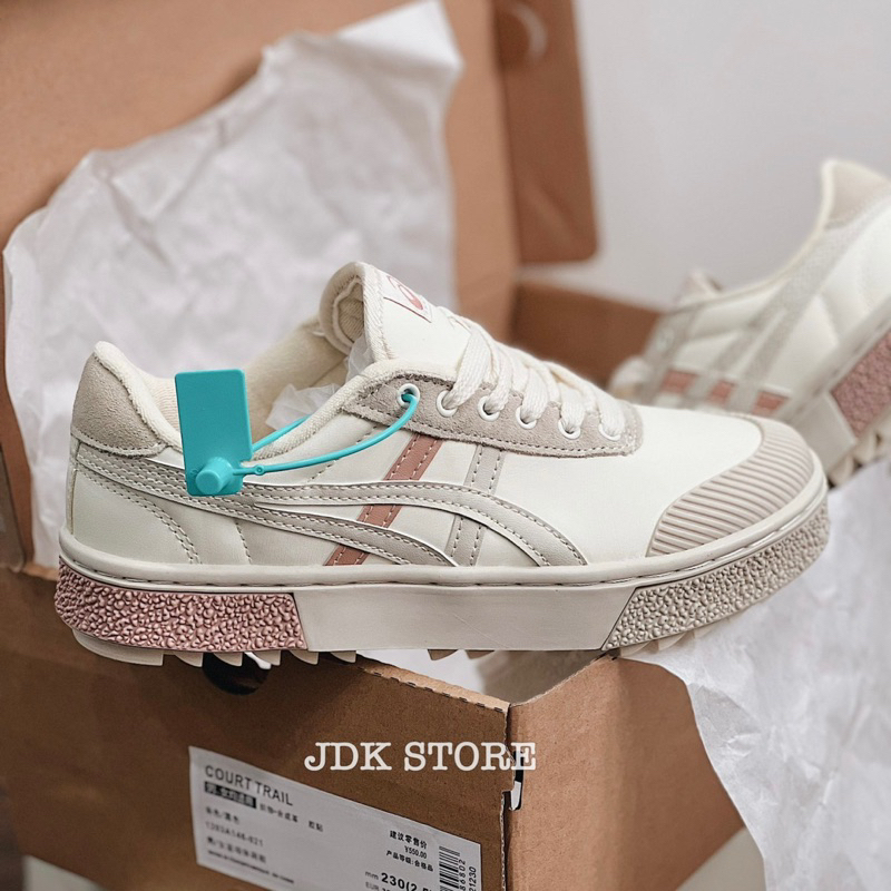 JDK STORRE_Giày Sneaker Asics Court Trail Beige/Pink?Grey