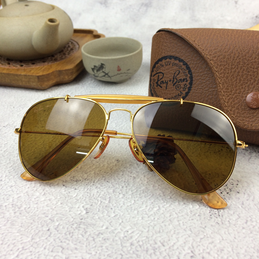 KÍNH RAYBAN Chromax U-S-A, HÀNG CHÍNH HÃNG ĐÃ QUA SỬ DỤNG. TRÒNG THỦY TINH CHỐNG UV