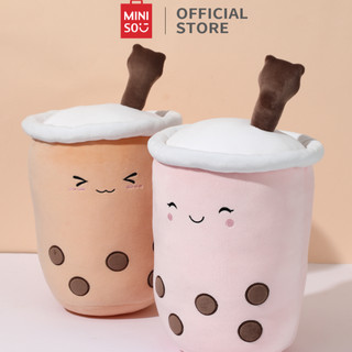 Gối Miniso trà sữa gấu bông cute mềm mại
