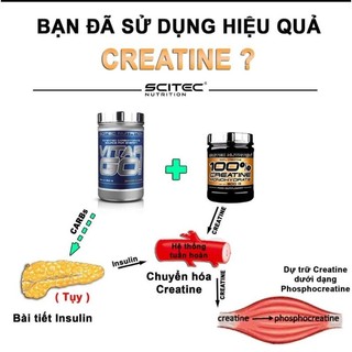 SCITEC 100% CREATINE MONOHYDRATE (Creatine đơn chất, tăng sức bền)