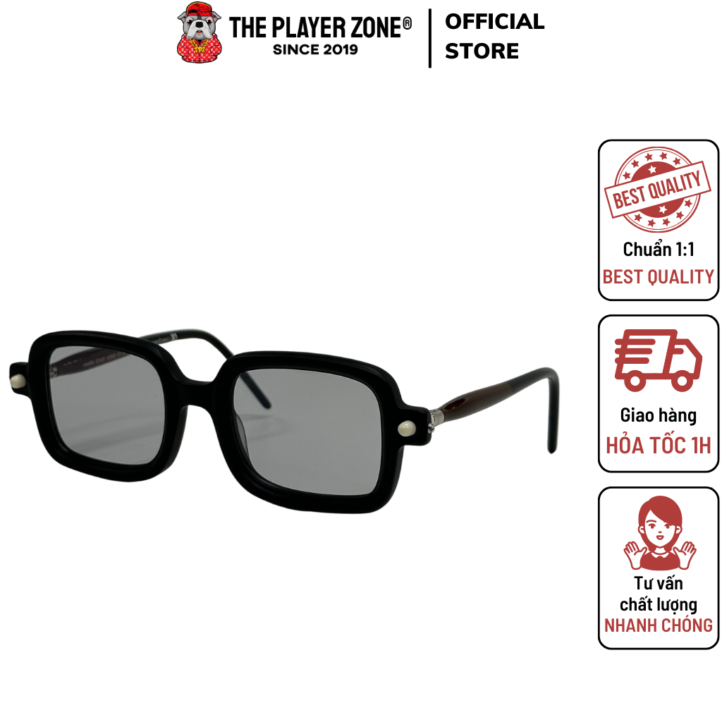 Kubo Glasses - Kính Kuboraum P2 Chấm Trắng - Xám